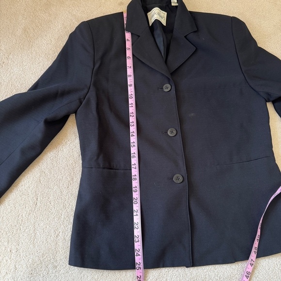 Vintage Classic Black Women's Blazer 8P - Picture 9 of 11
